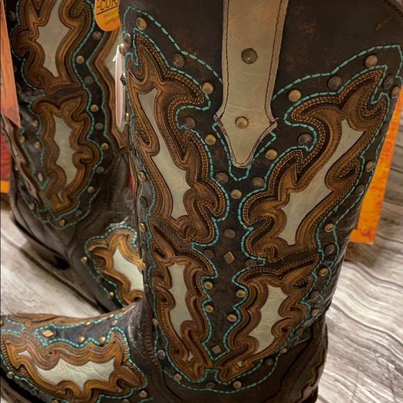 LD BLACK/TURQUOISE OVERLAY & STUDS - Picture 3 of 6